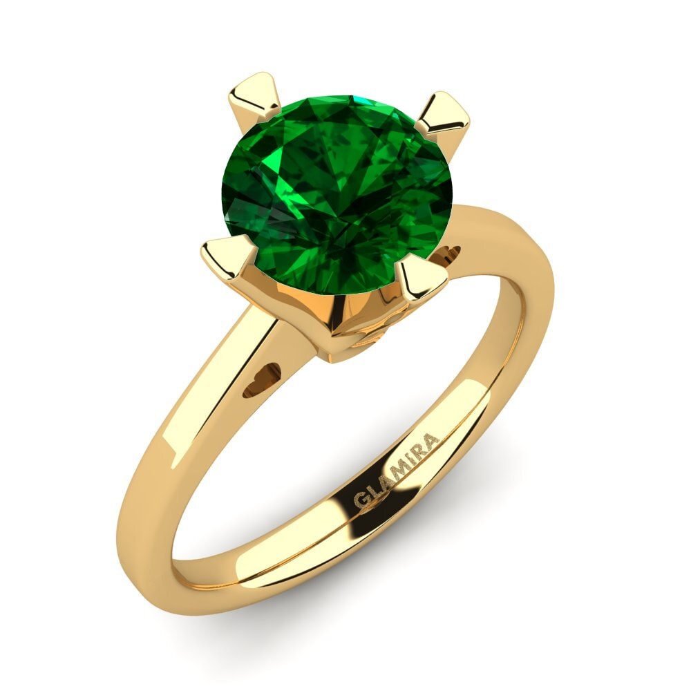 Green Zirconia Engagement Ring Gervasia 2.0 crt