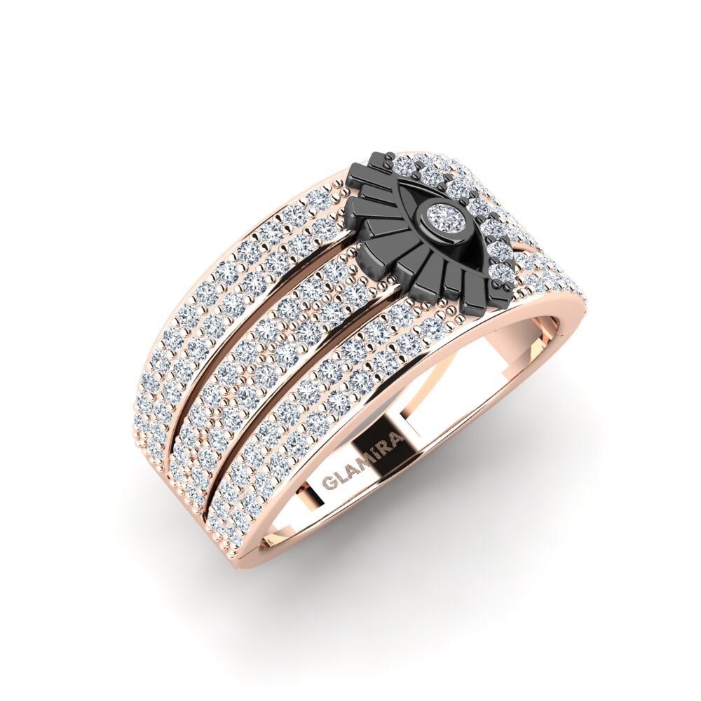 9ct Rose Gold Diamond Ring Geseent
