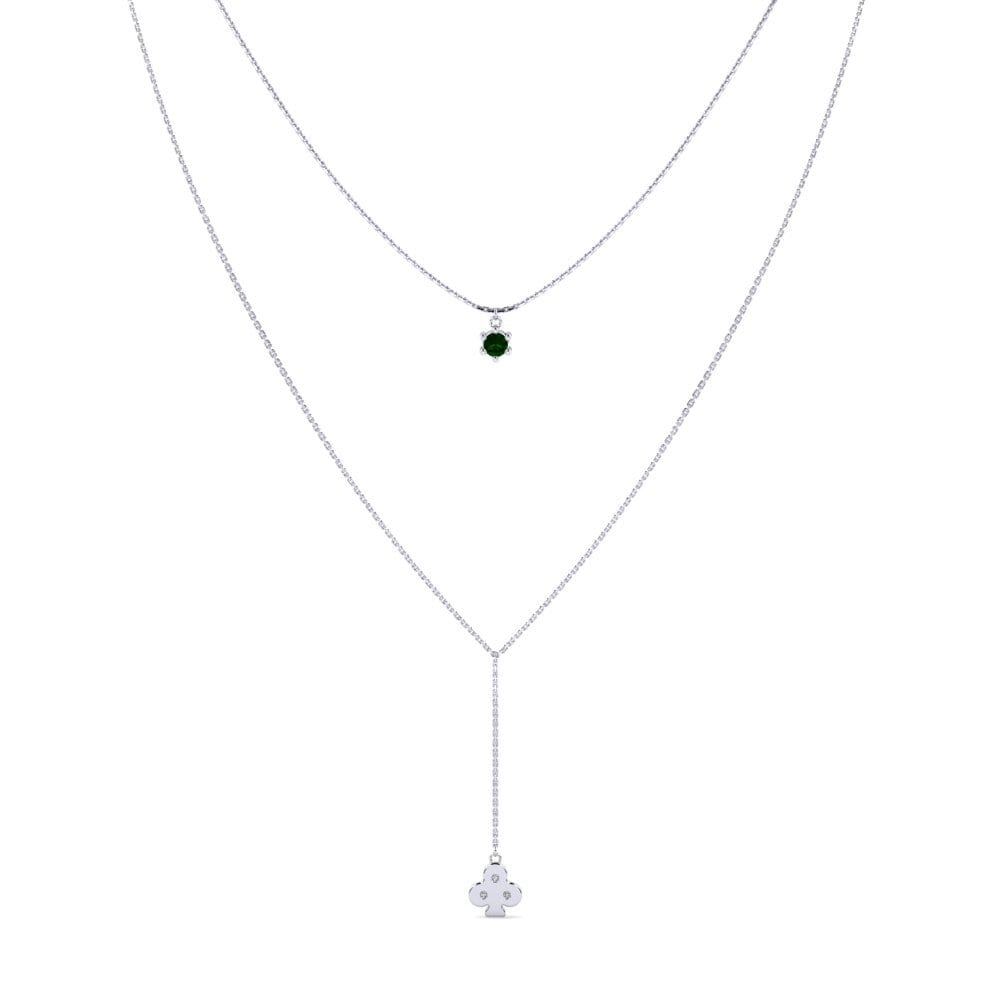 Green Tourmaline Women's Necklace Gevalia