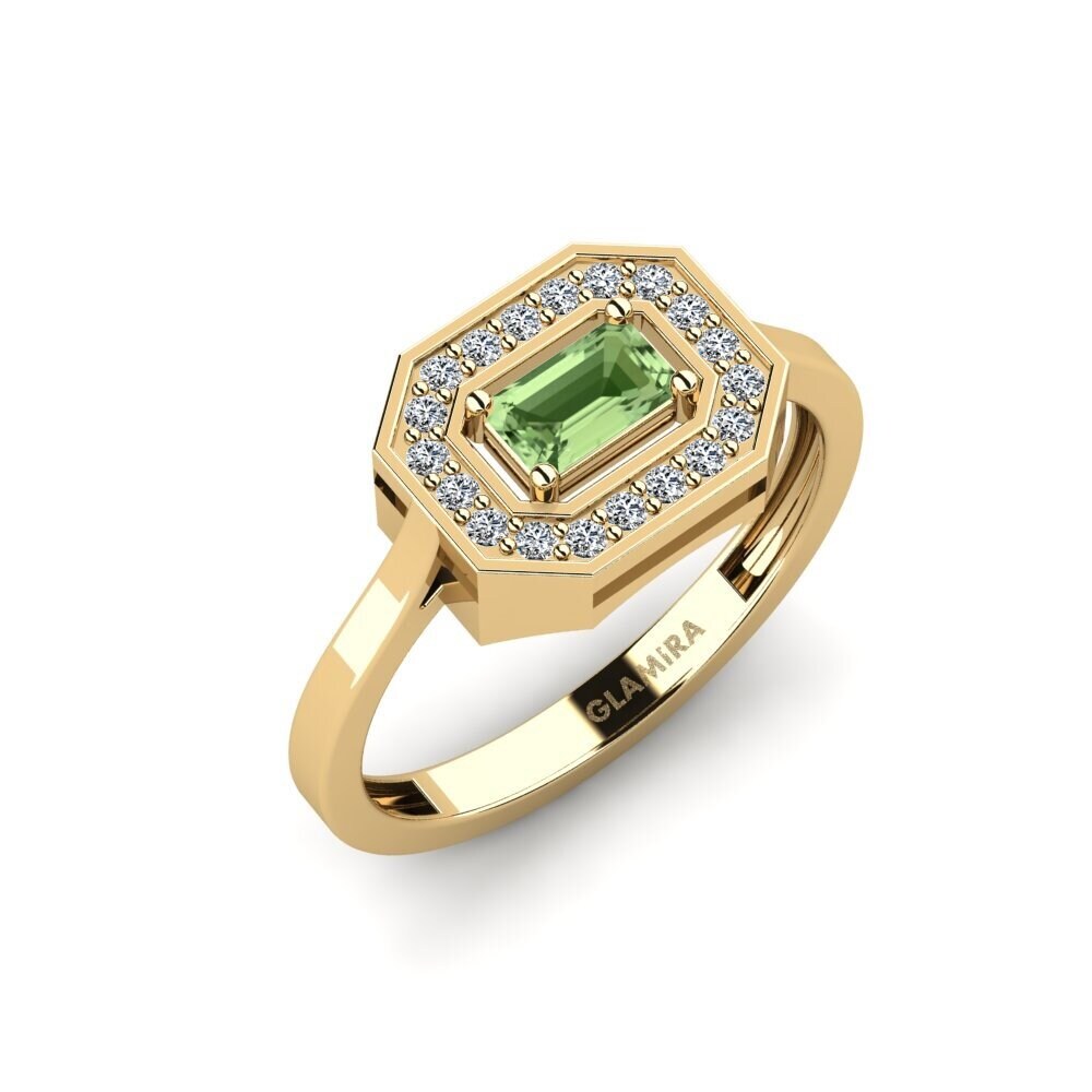 Green Sapphire Engagement Ring Gian