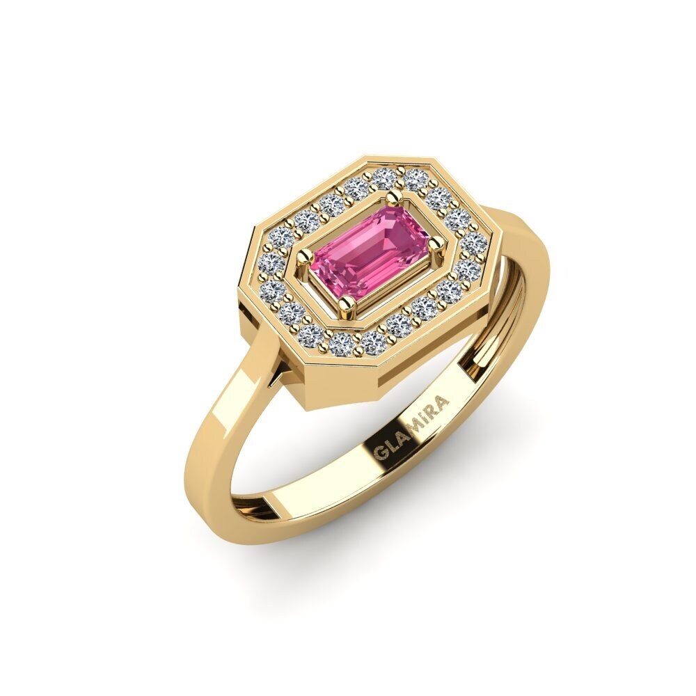 Pink Tourmaline Engagement Ring Gian