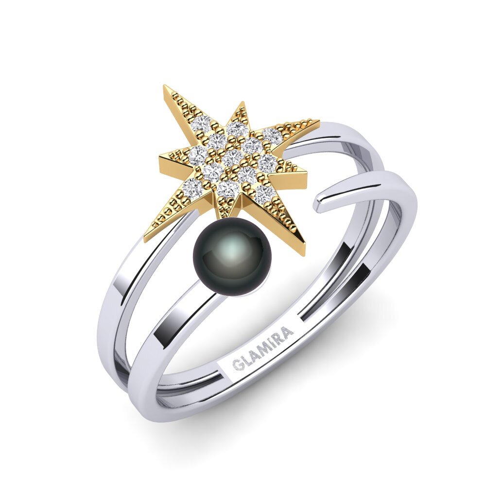 Or Blanc & Jaune 14k Bague Giennah