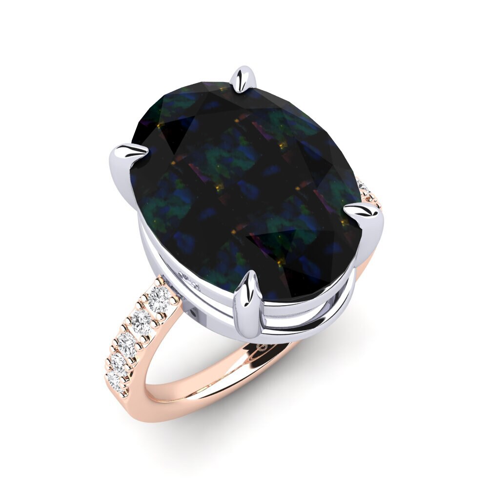 18ct Rose & White Gold Ring Gillian