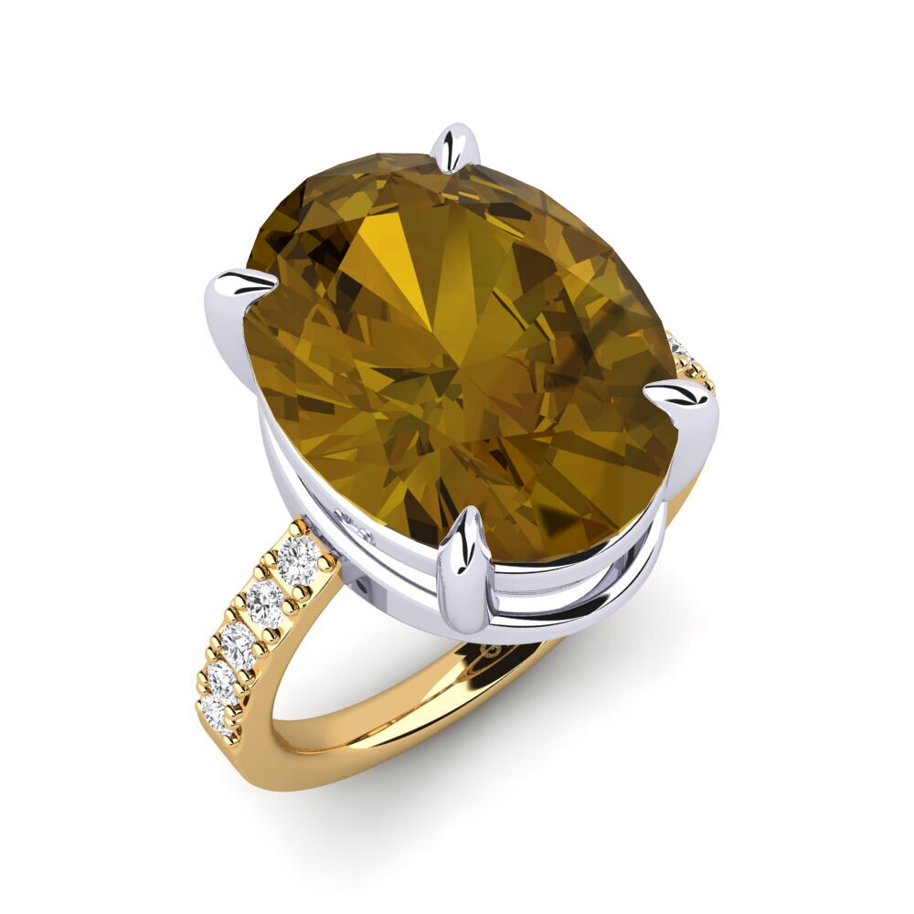 14ct Yellow / White Gold Ring Gillian
