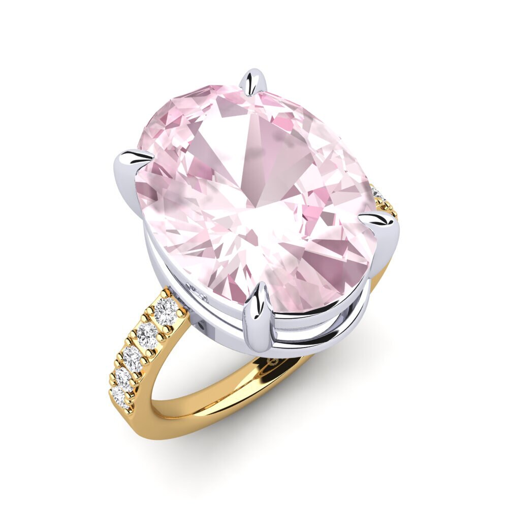 9K Yellow & White Gold Ring Gillian