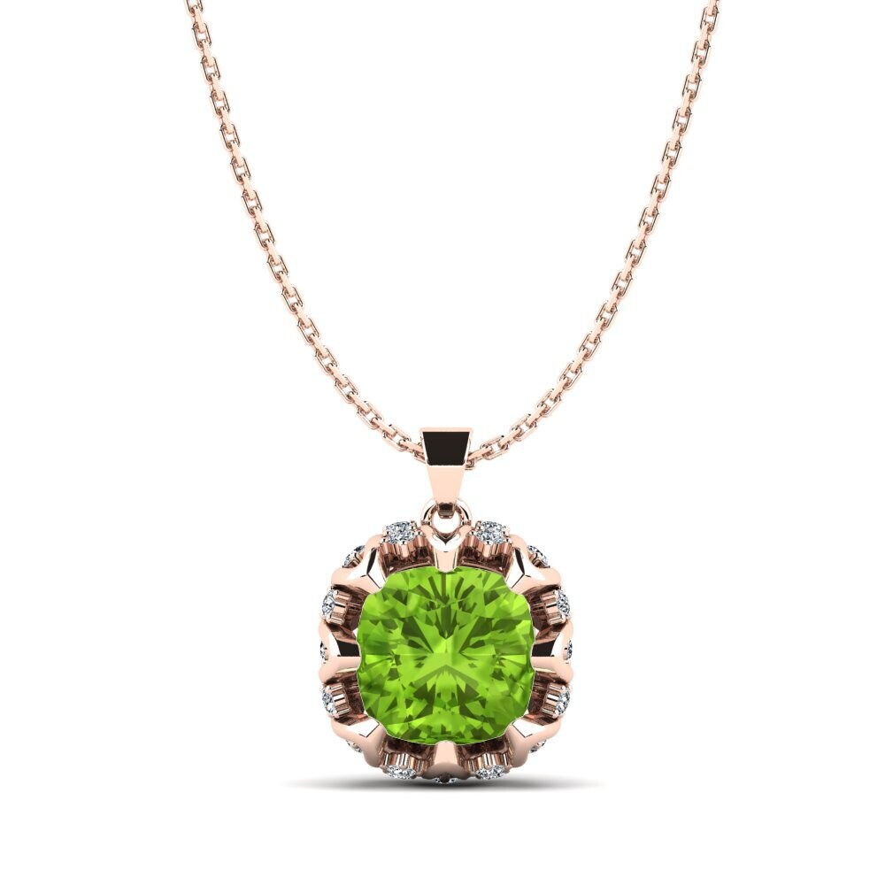 Cushion Peridot Women's Pendant Gillison