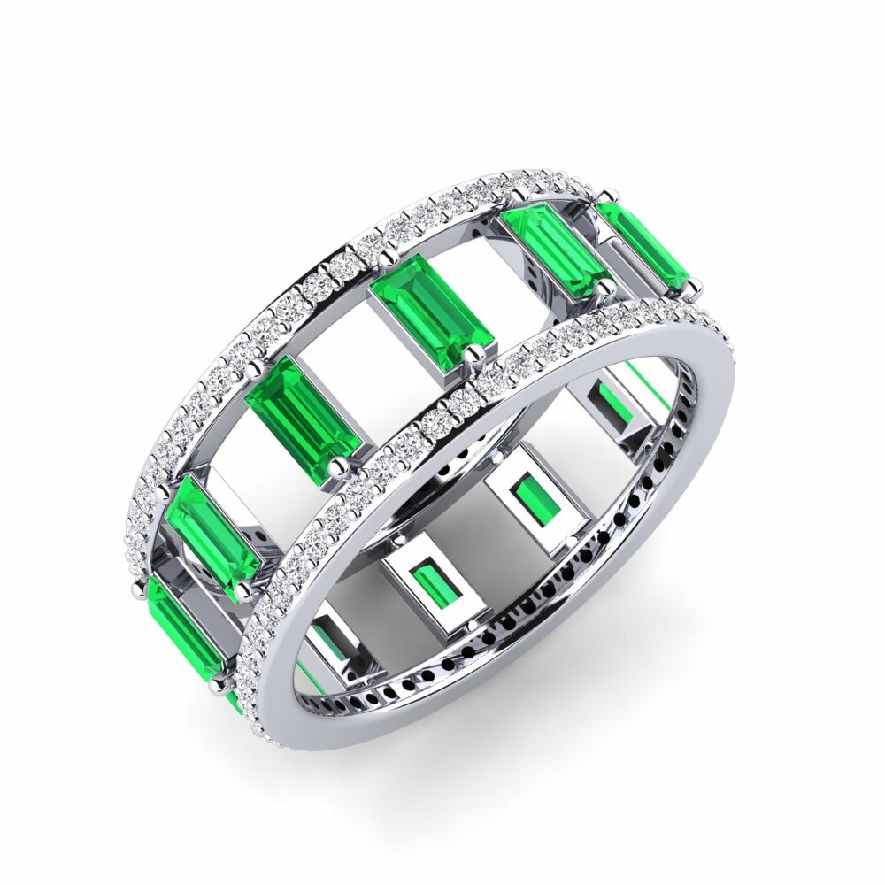 Or Blanc 9k Tsavorite Bague Gilma