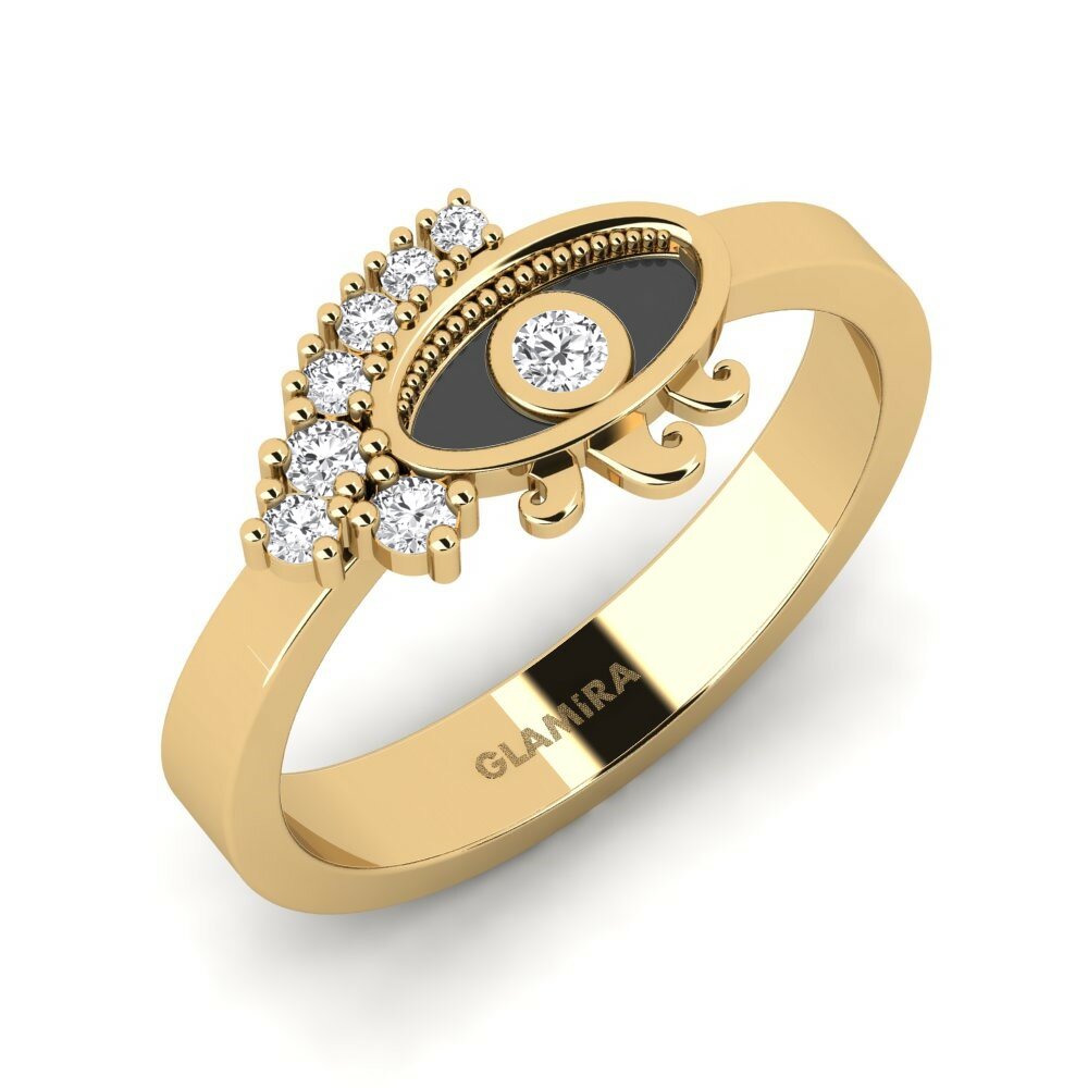 14k Oro Amarillo Anillo Giogia