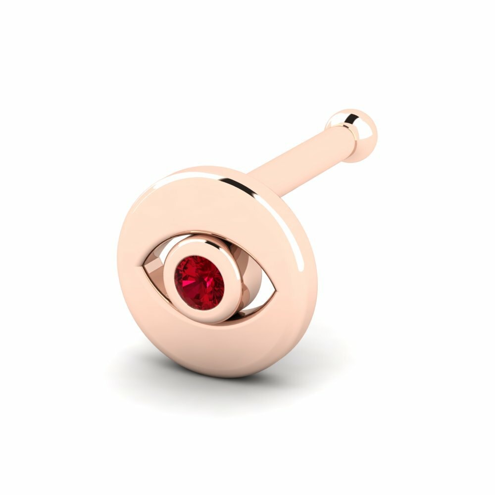 Red Zirconia Nose Pin Giorgina