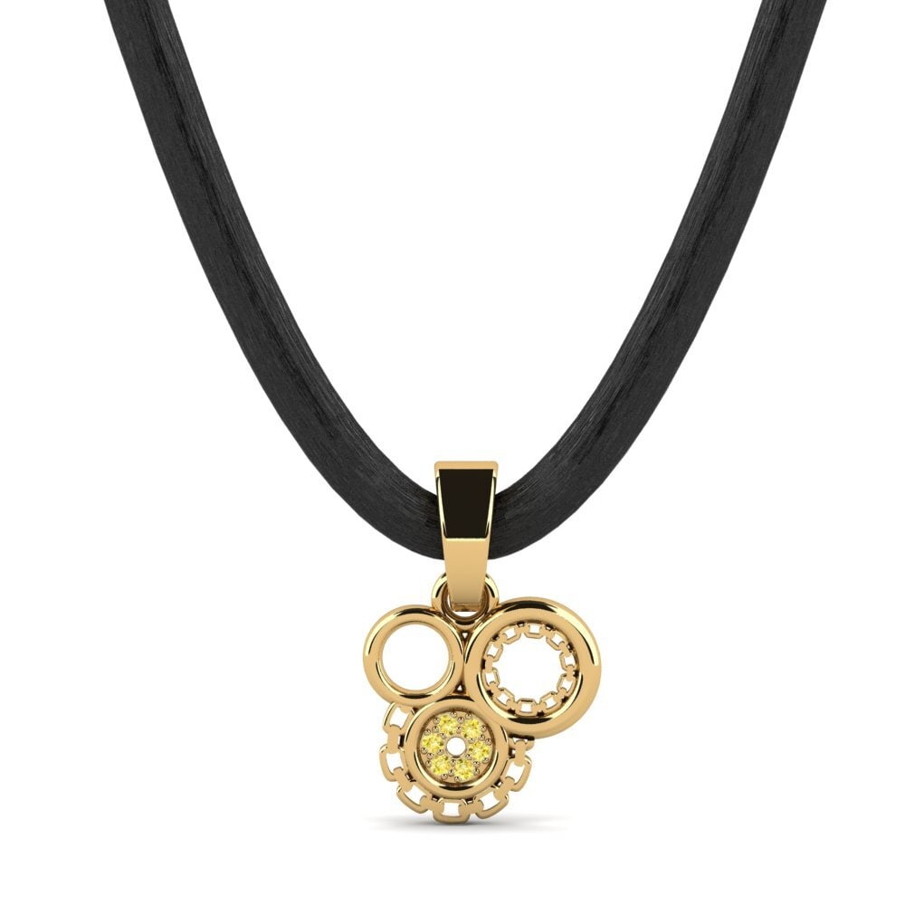 Yellow Sapphire Men's Pendant Giovanni