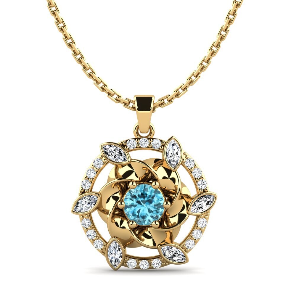 Blue Zircon Women's Pendant Girard