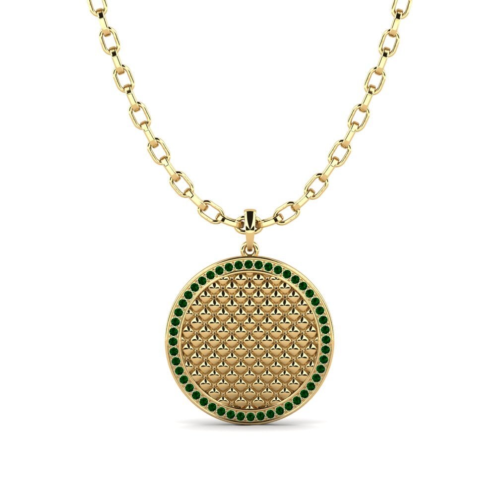 Green Zirconia Men's Pendant Giratina