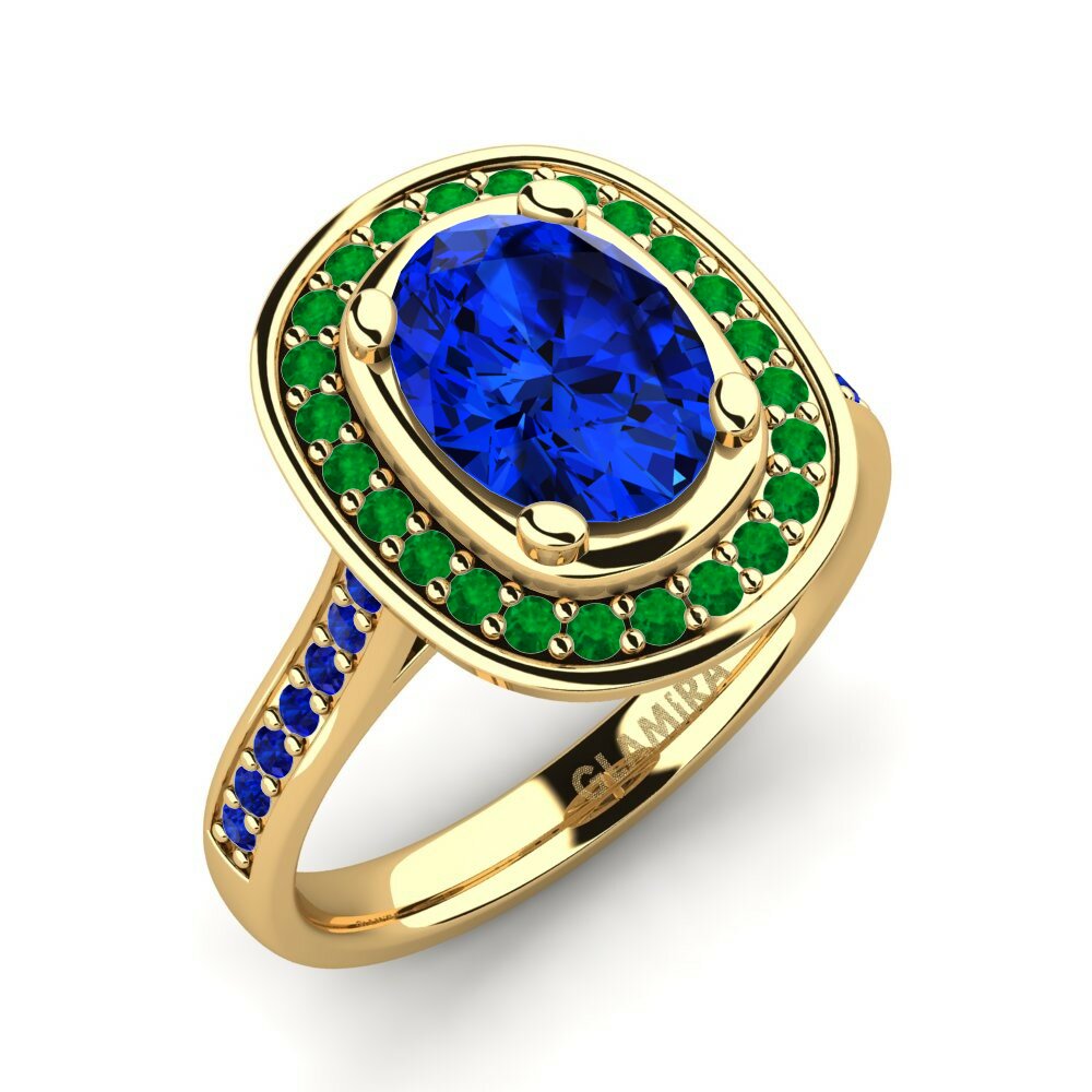 Safiro (Creado en Laboratorio) Anillo de compromiso Girona