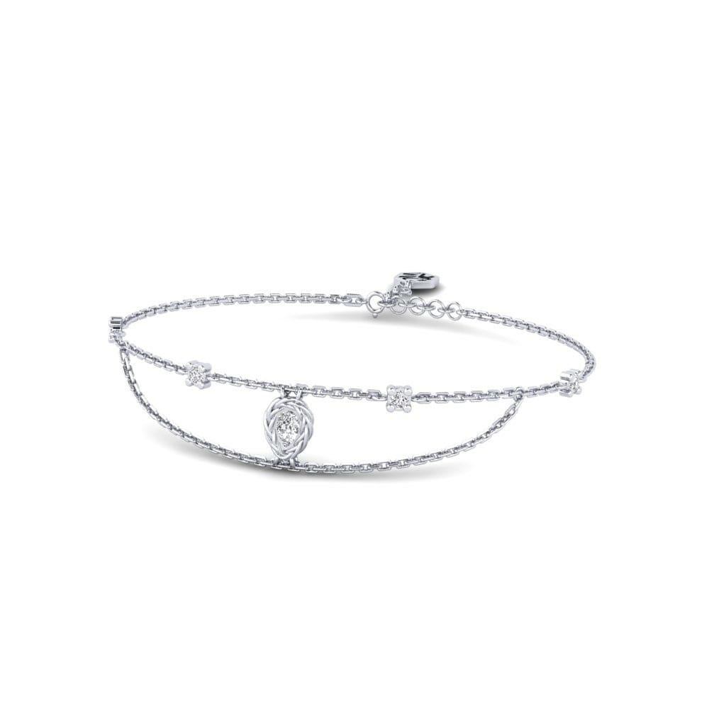 Platine 950 Diamant Bracelet pour femme Gisli