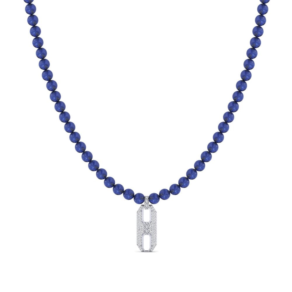 9ct White Gold Men's Necklace Gisors