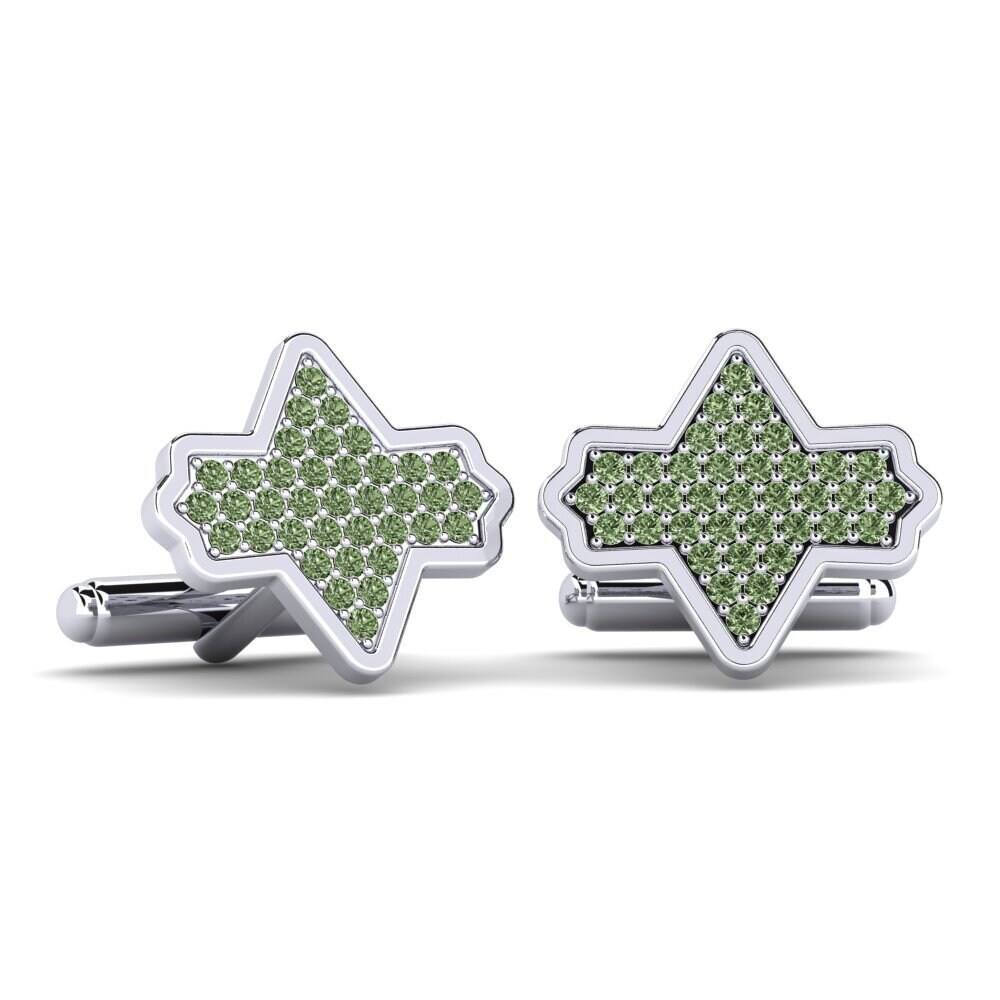 Green Diamond Cufflink Gitanjali