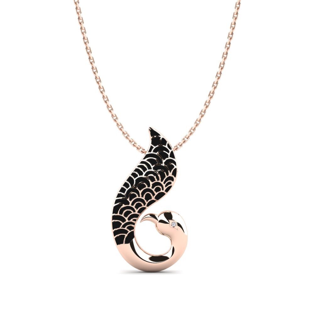 9ct Rose Gold Women's Pendant Giusseppina