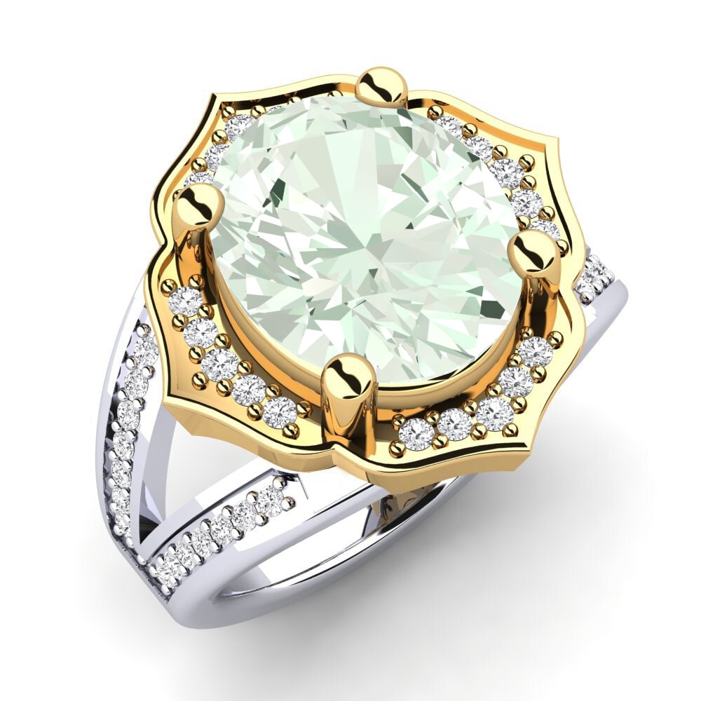 Weiß & Gelbgold 750 Ringe Gizella