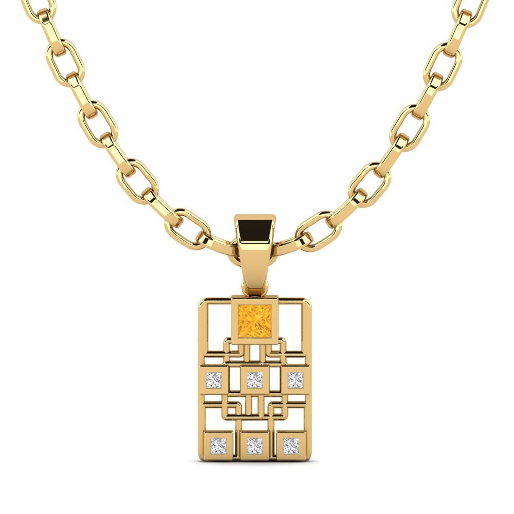 Citrine Men's Pendant Glameow