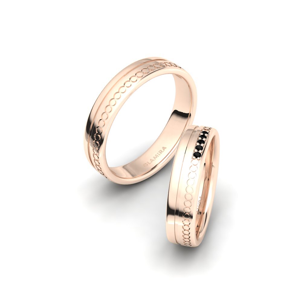 Black Onyx Wedding Ring Glamorous Behaviour 5 mm