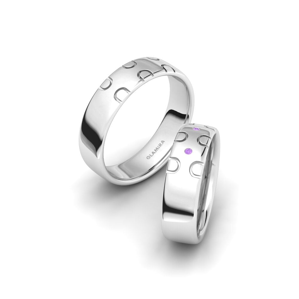 紫水晶 結婚戒指 Glamorous Impulse 6 mm