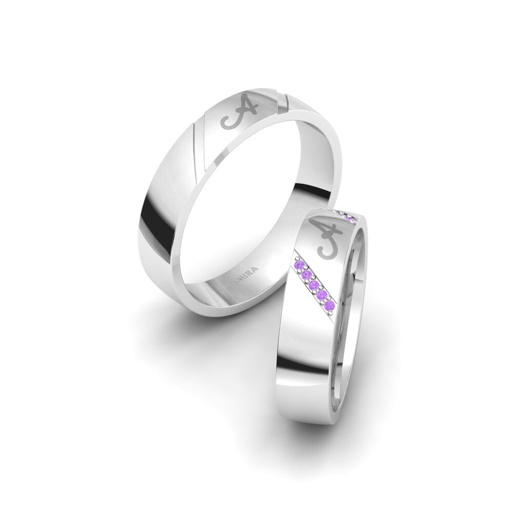 紫水晶 結婚戒指 Glamorous Phode 5 mm