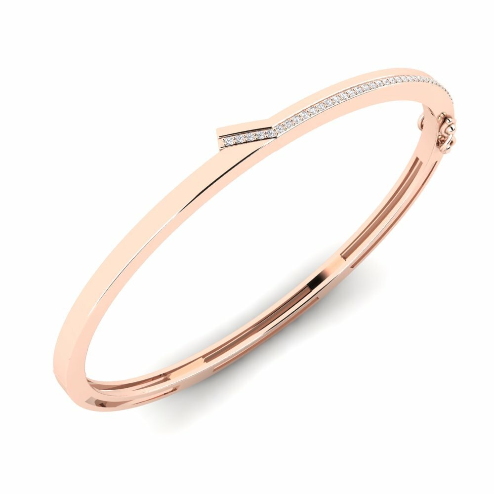 14K Rood Goud Dames Armband Glare