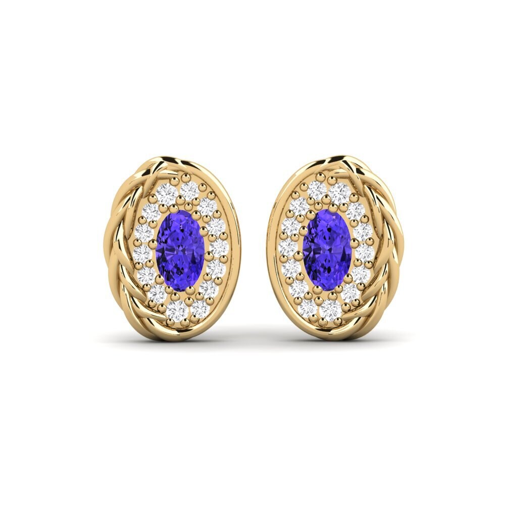 Oval Tanzanite Women's Earring Glimpse