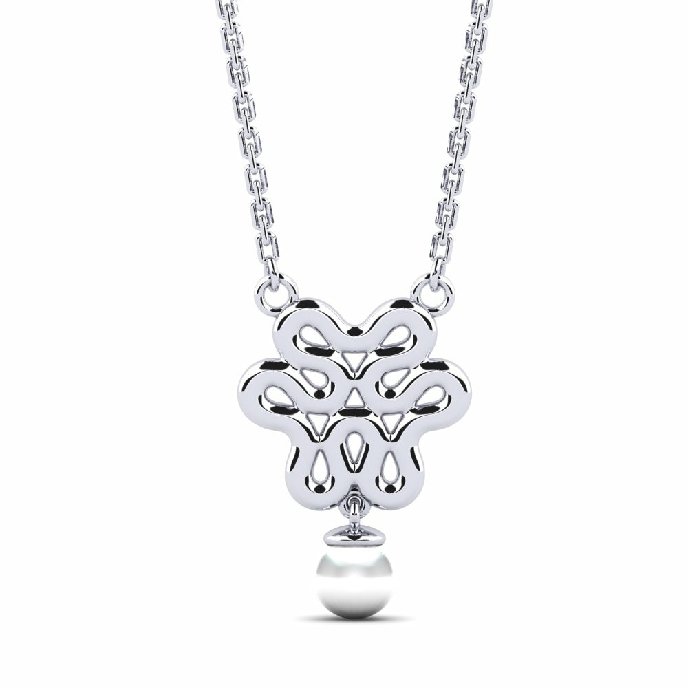 14ct White Gold Women's Necklace Gnihcuot