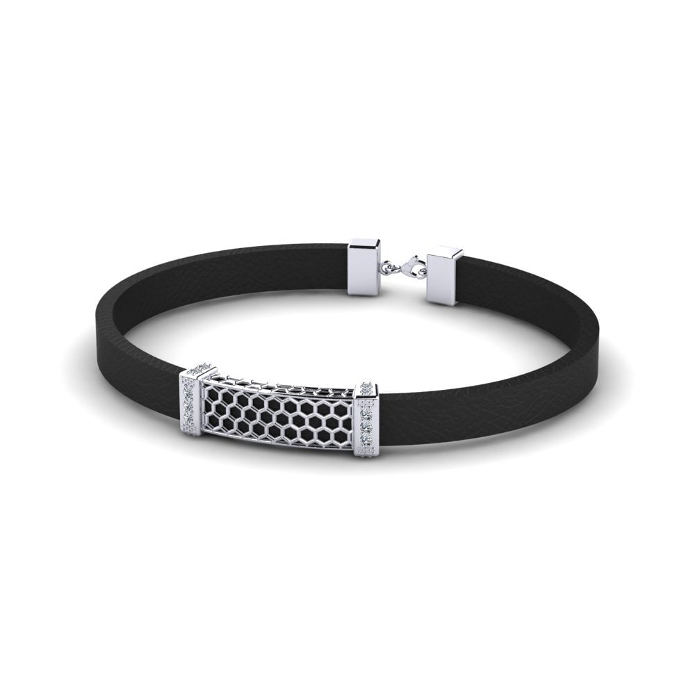 925 Silver Zirconia Men's Bracelet Golisopod