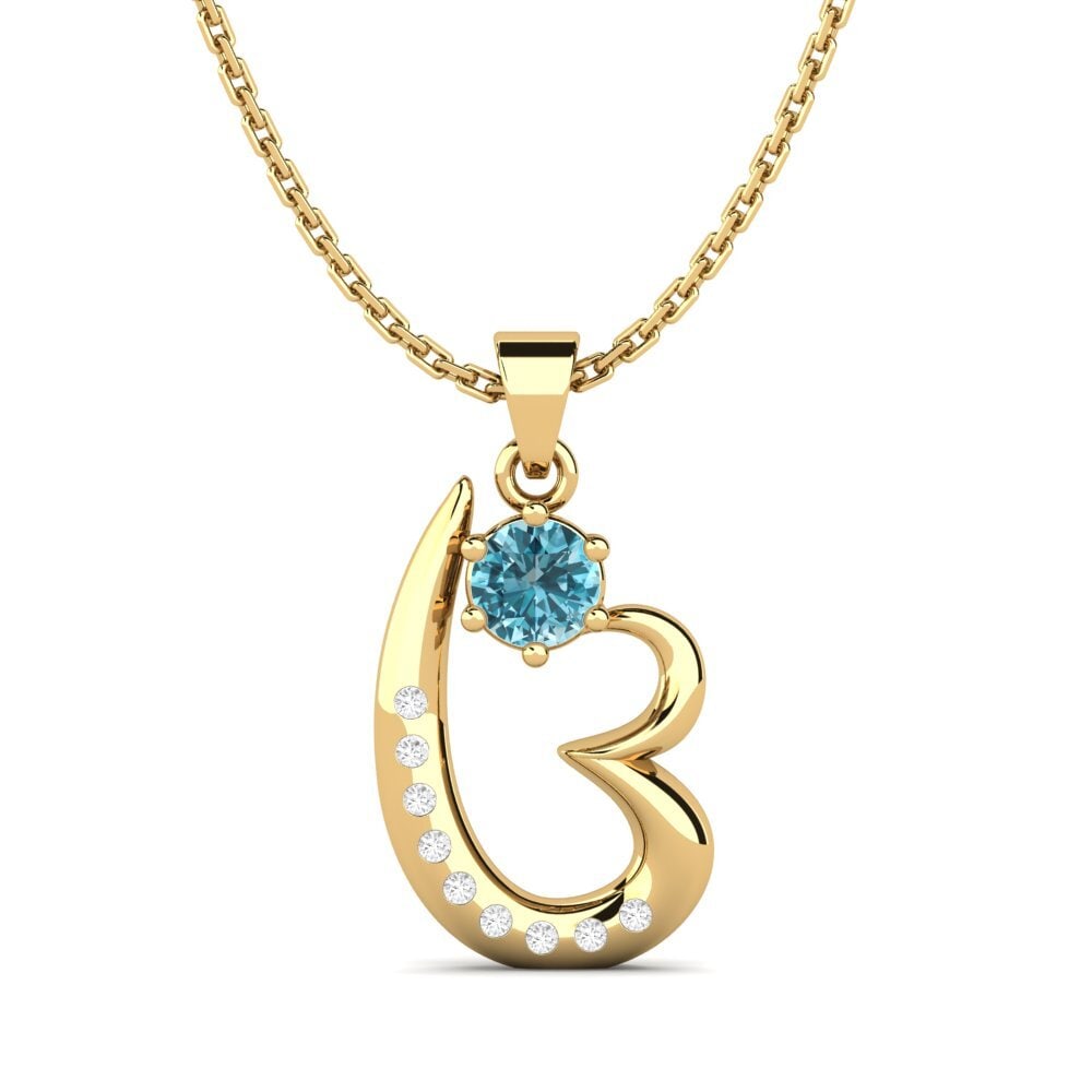 Blue Zircon Women's Pendant Gordean