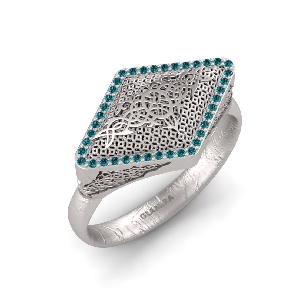 Diamante Azul Anillo de Hombre Gorman