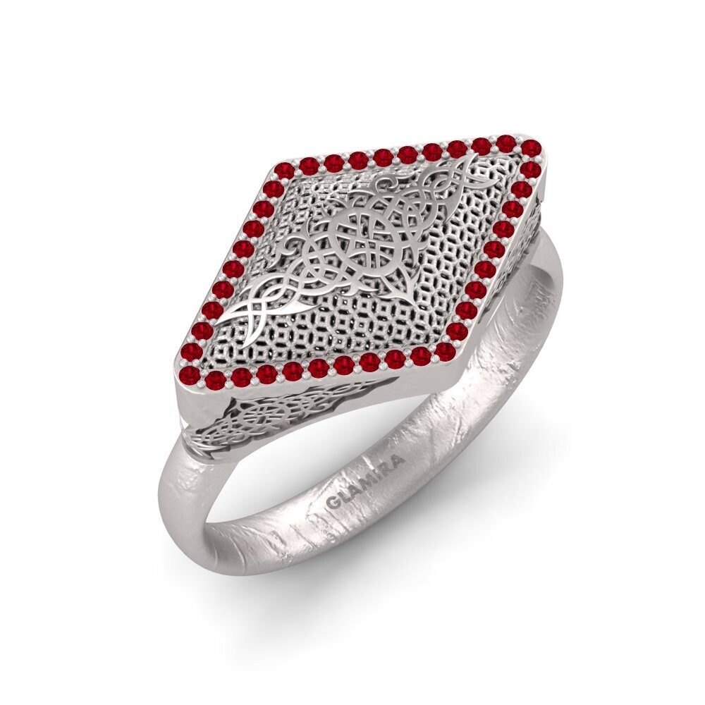 Red Zirconia Men's Ring Gorman