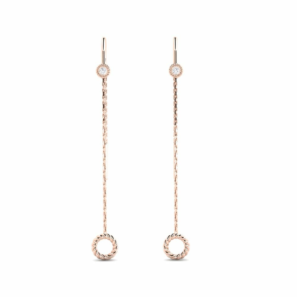 14k Rose Gold Women's Earring Gourangi