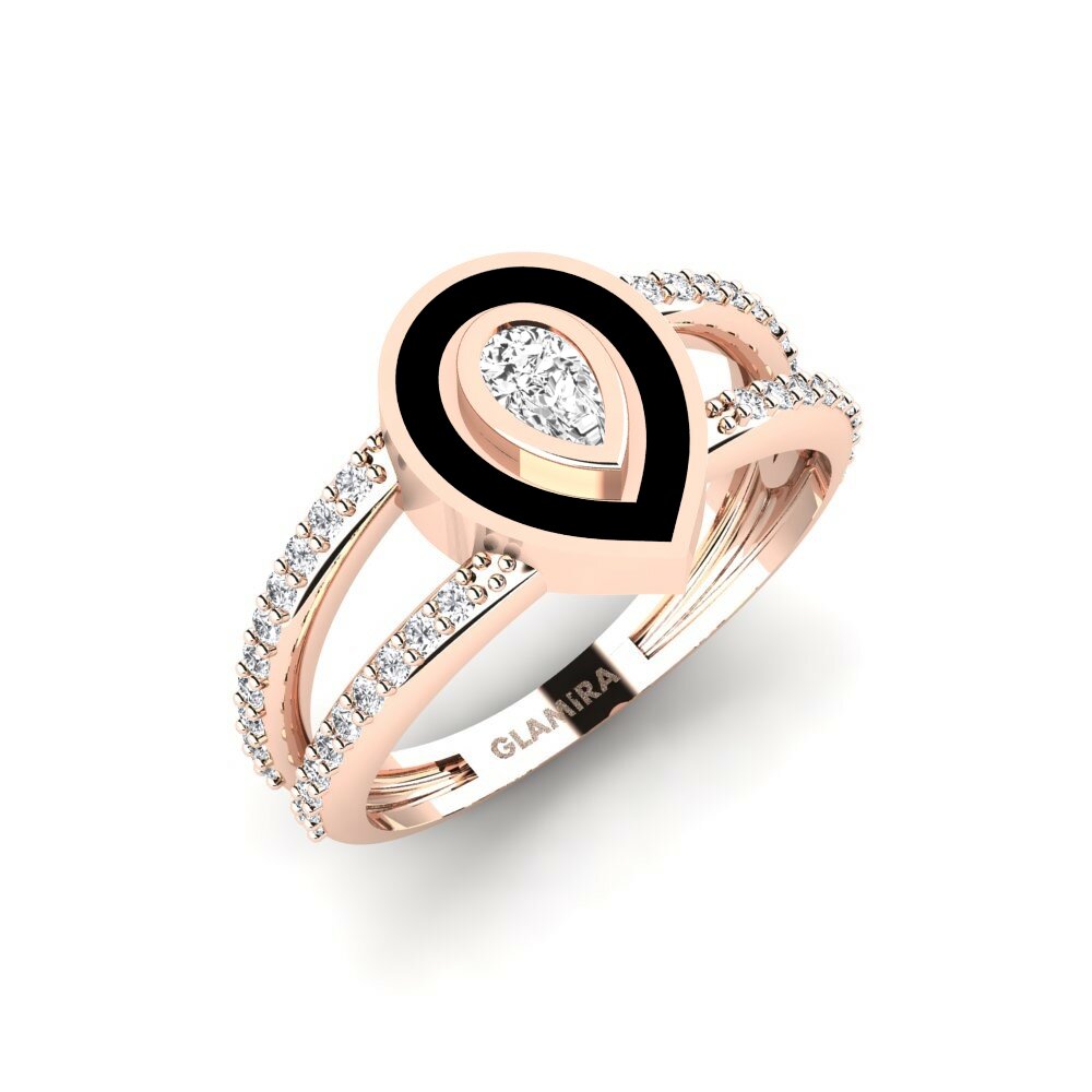 Oro Rosso 585 Anello Gouyave