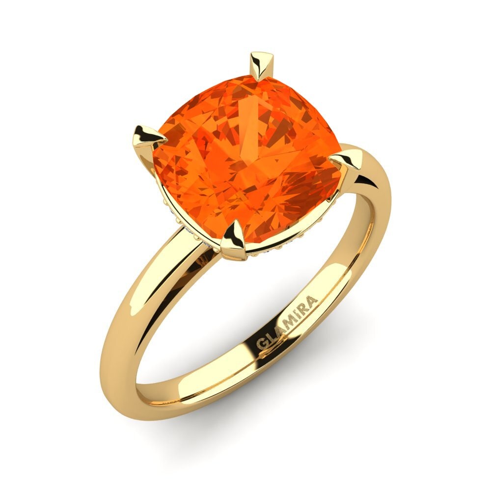 Fire Opal Engagement Ring Govinda