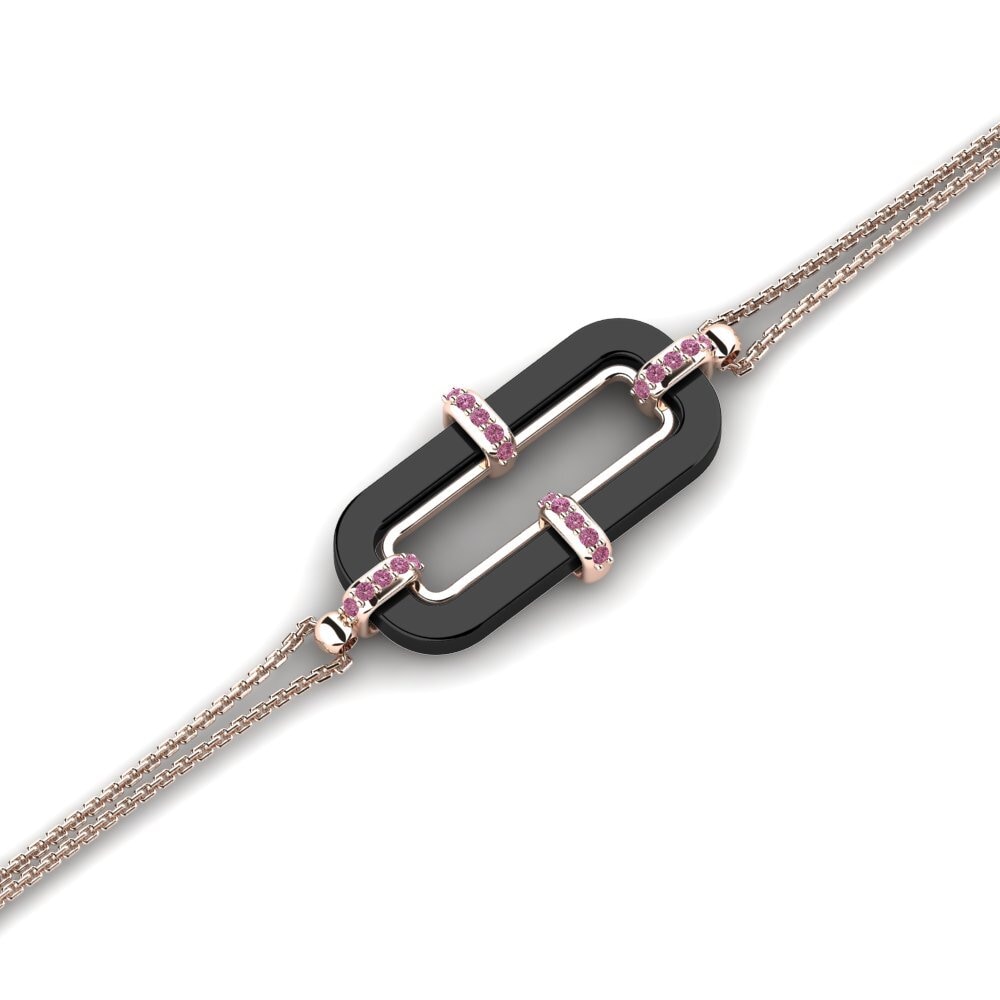 14K Rose Gold Rhodolite Garnet Bracelet Gowdy