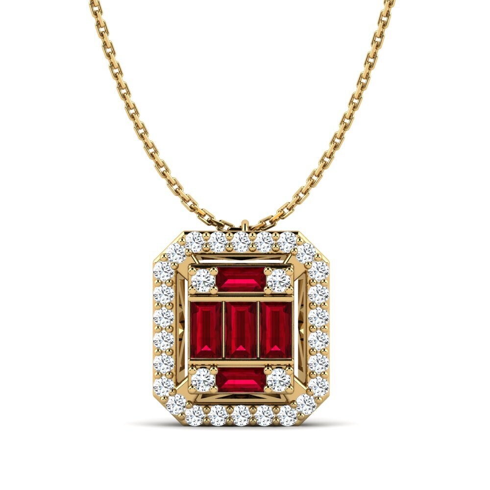 Red Zirconia Women's Pendant Grab