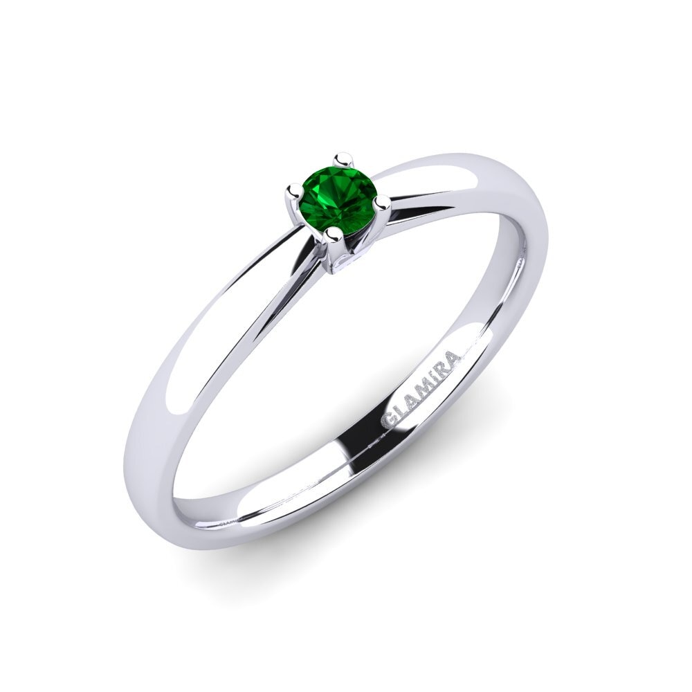 Circonita Verde Anillo de compromiso Grace 0.1crt