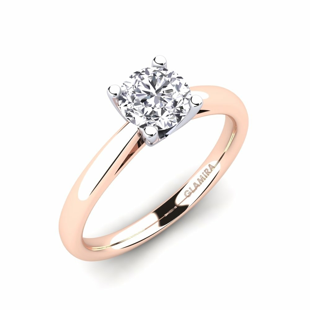 18k Rose / White Gold Engagement Ring Grace 1.0crt