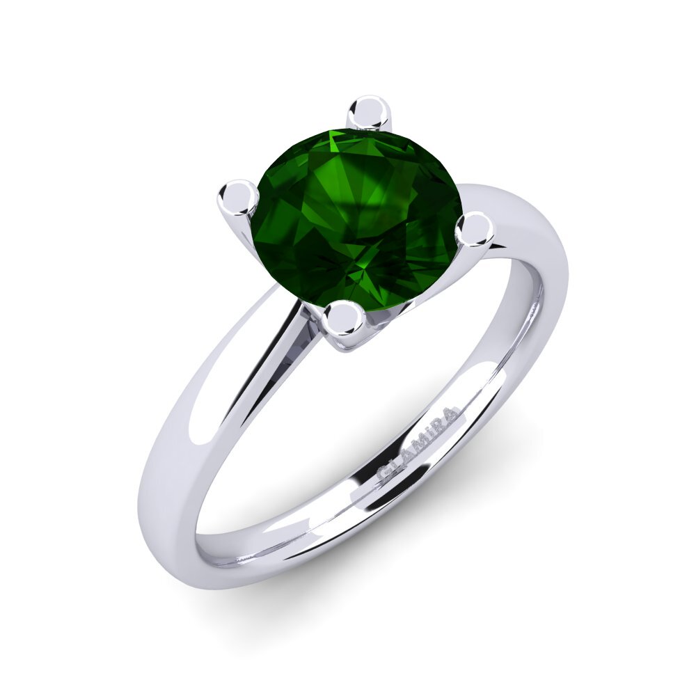 Green Tourmaline Engagement Ring Grace 2.0crt