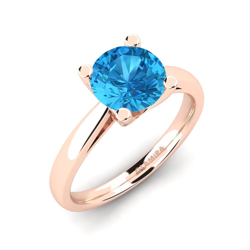 14ct Rose Gold Engagement Ring Grace 2.0crt