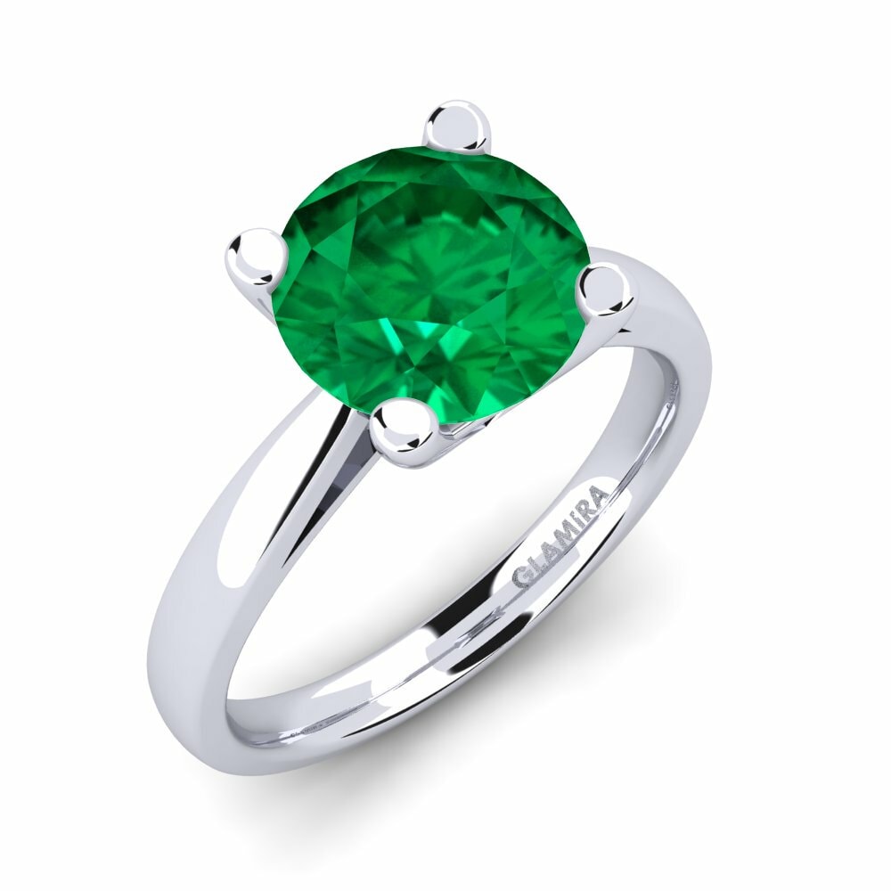 Emerald (Lab Created) Engagement Ring Grace 3.0crt