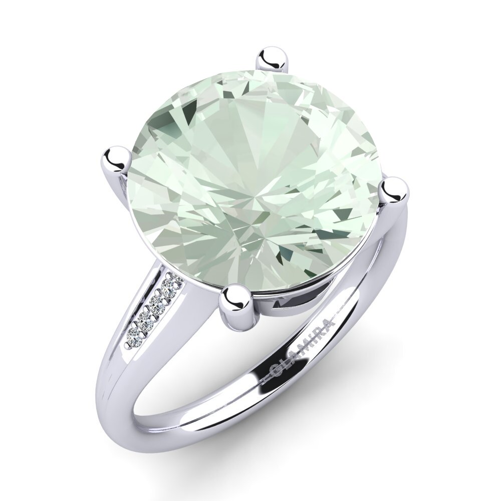 Green Amethyst Ring Gracina