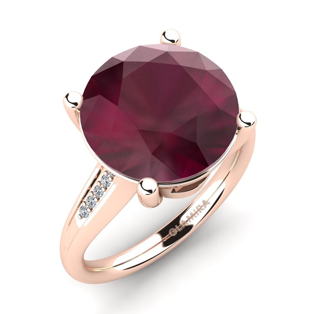 Buy 6.5 Carat 14ct Rose Gold Ruby GLAMIRA Ring Gracina | GLAMIRA.ae