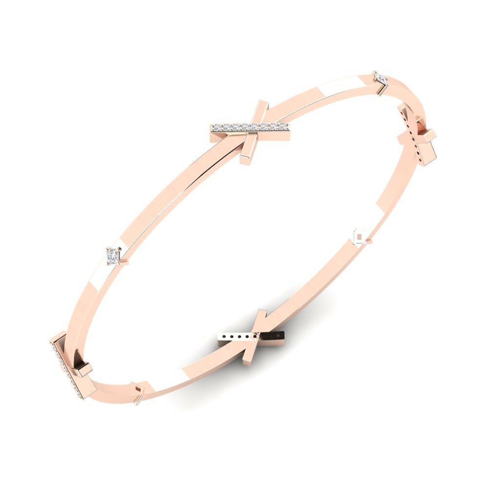 14K Rood Goud Dames Armband Gramikos