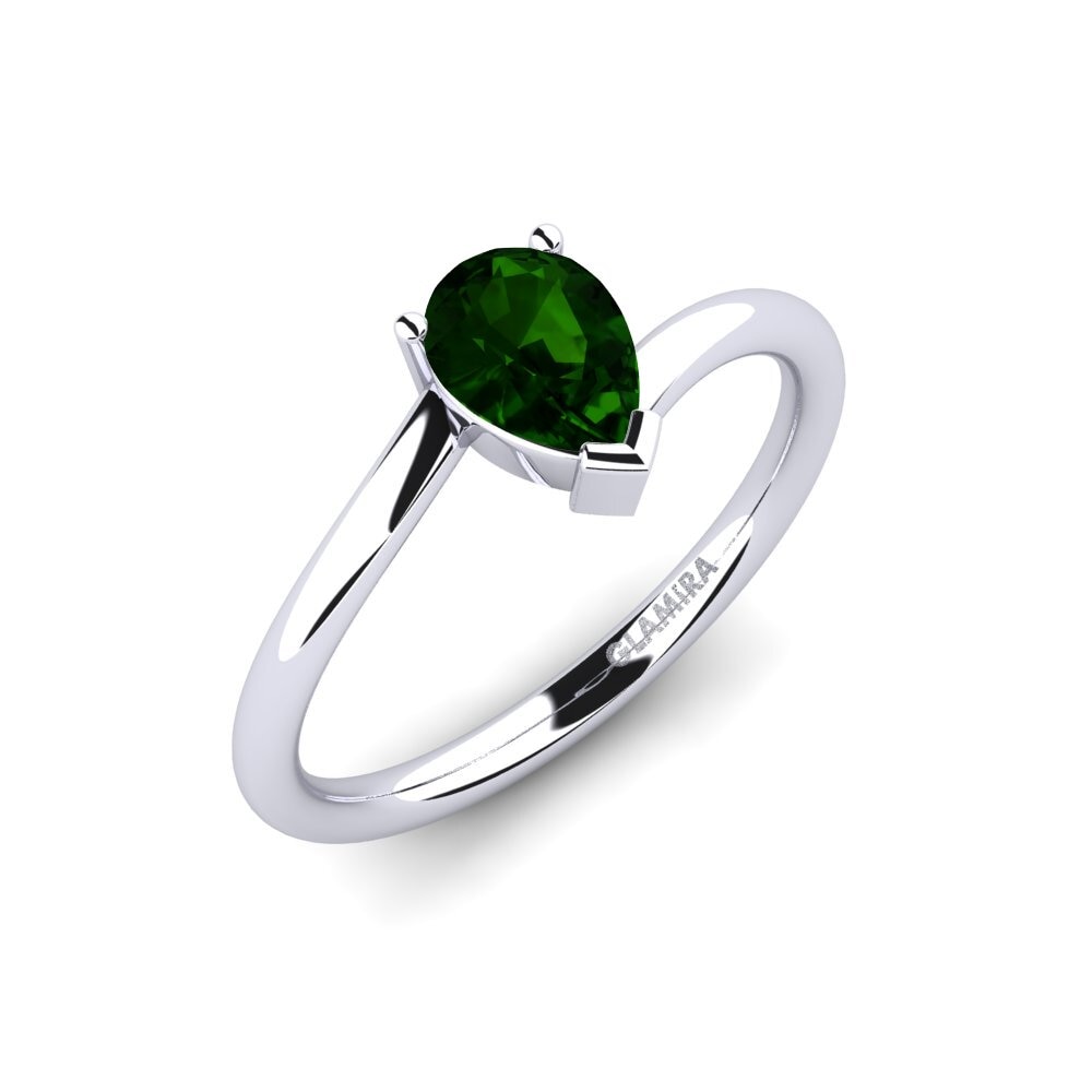 Green Tourmaline Engagement Ring Granna
