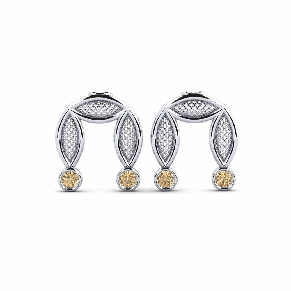 Diamante Marrón Pendiente de mujer Granulation