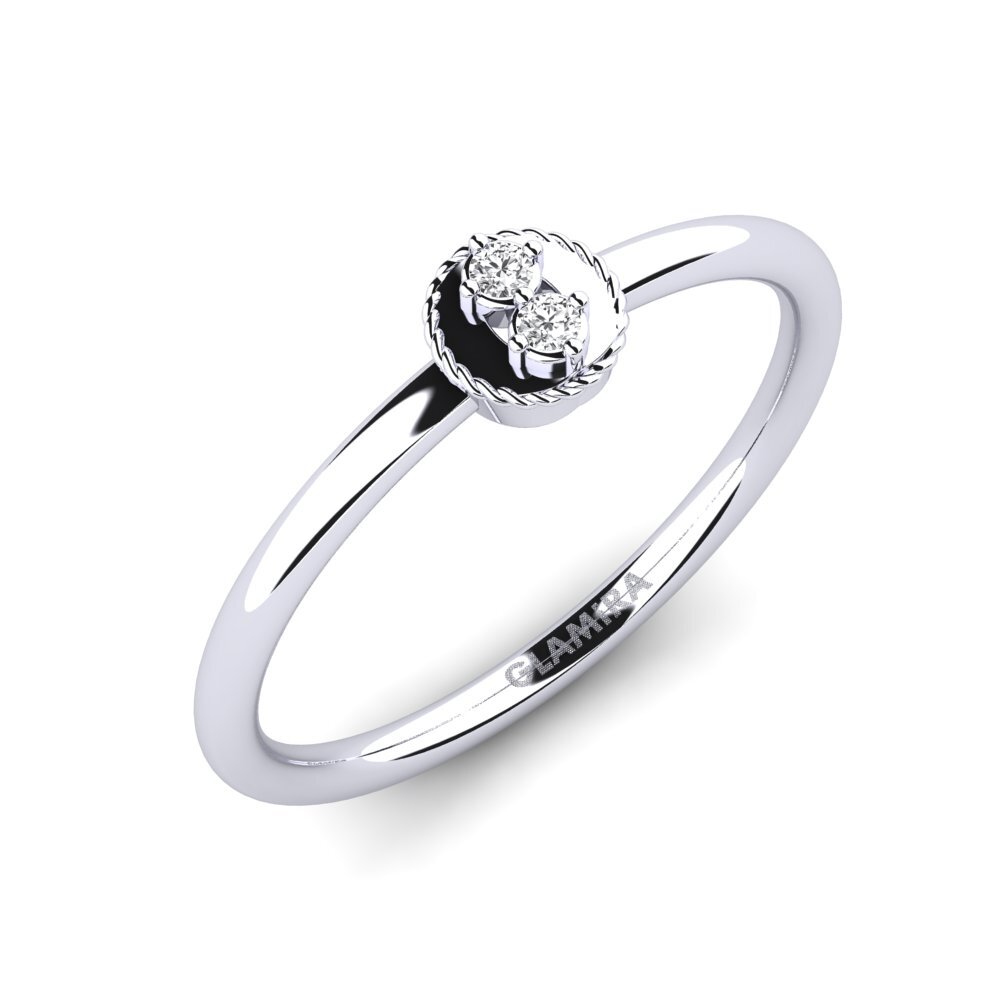 White sapphire Ring Grappin