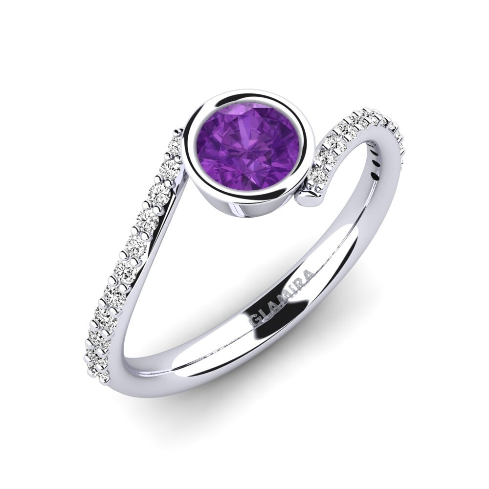 Amethyst Engagement Ring Greco